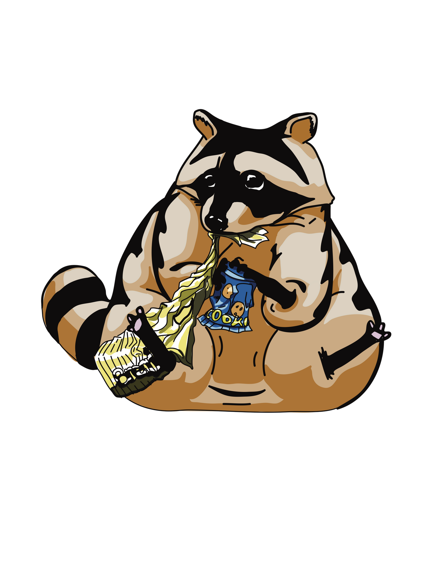 Raccoon Sticker