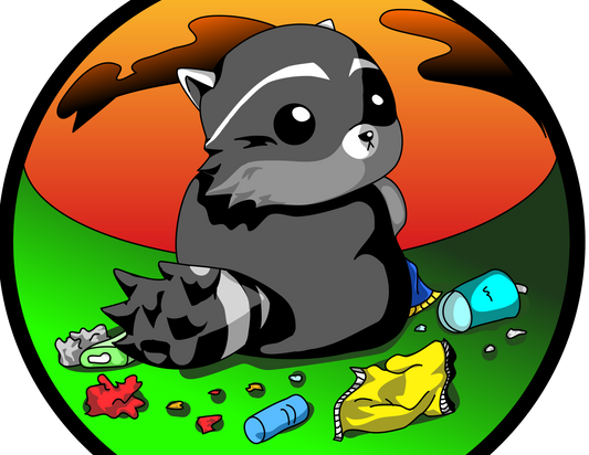 Hungry Racoon Sticker